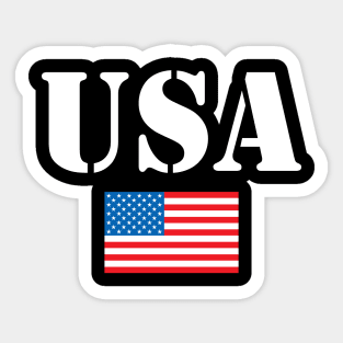 American flag 4th of July Sticker